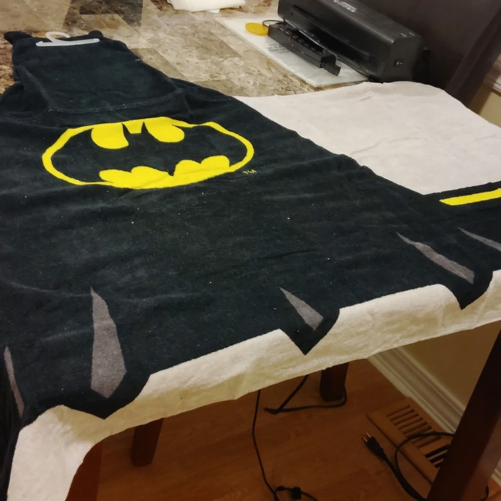 Batman hooded towel wrap